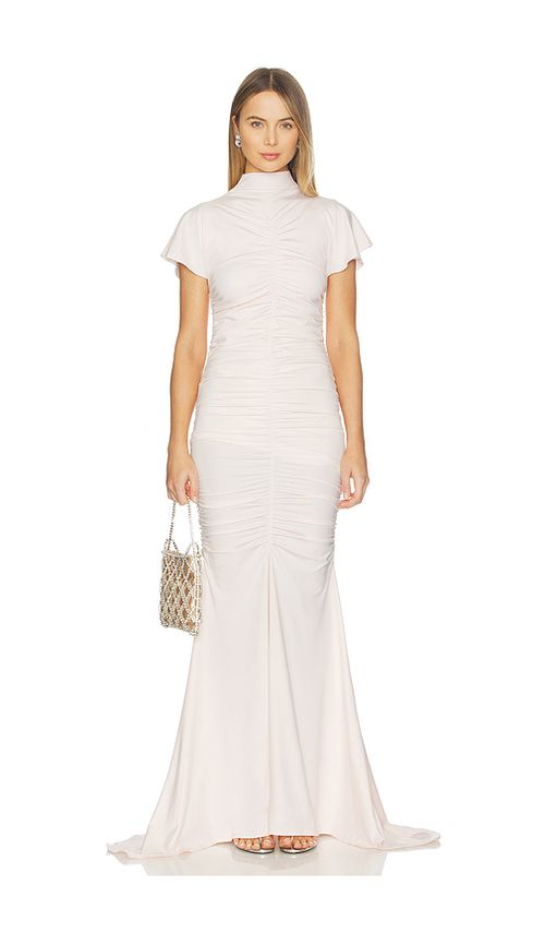OW Collection Marla Maxi Dress in Pink. L. Also in M