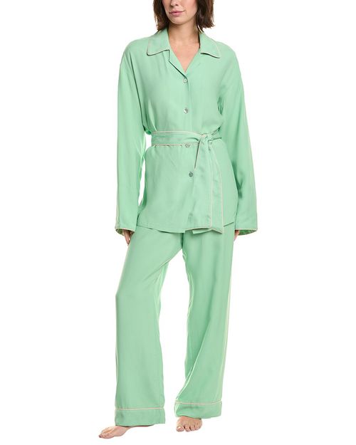 2pc Miss Cat Belted Lounge Set