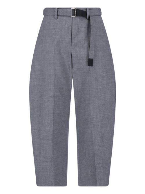 Men's Textured Wool-Blend Trousers