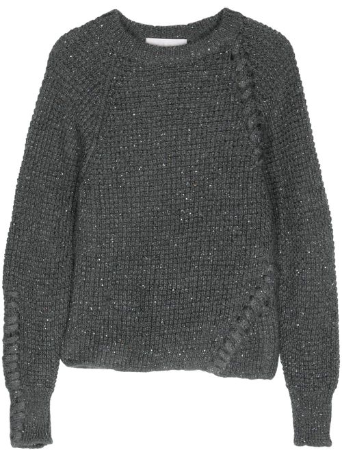 Sequinned sweater - Grey