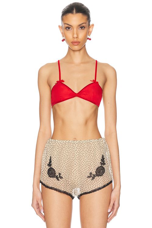 Valentino Solid Bra in Paris - Red.  40 also in