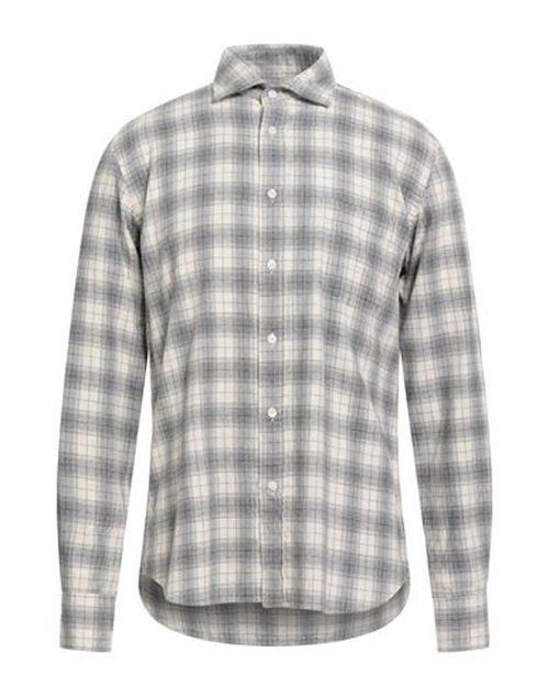 Man Shirt Light grey Size M Cotton