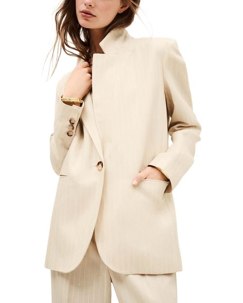 Poy Linen-Blend Blazer