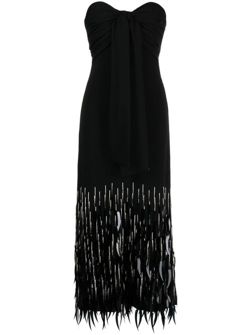Fiesta Costera midi dress - Black