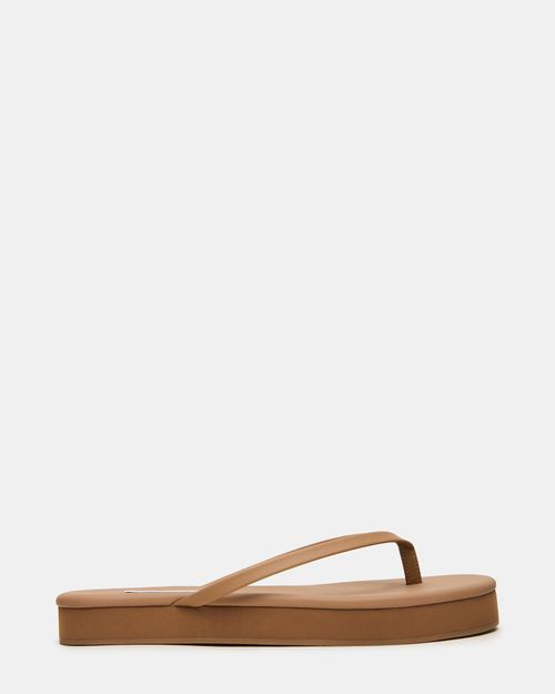 Steve Madden Women's Kiora Thong Sandals - Natural - - Leather
