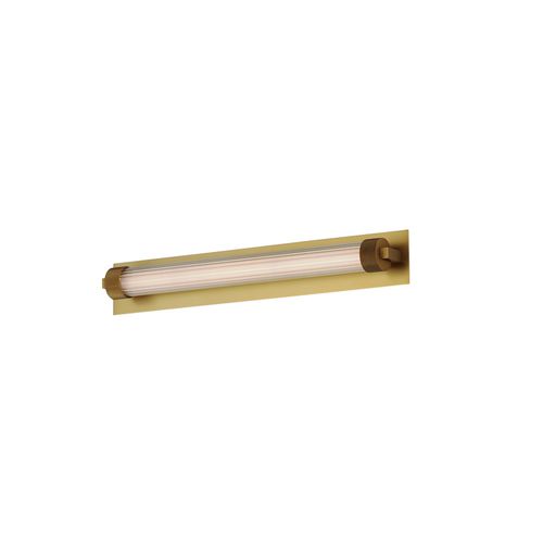 Natural Aged Brass LED Wall Sconce from the Doric Collection