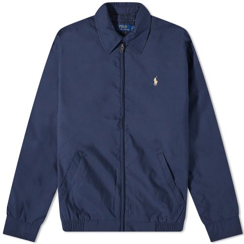 Men's Windbreaker Harrington Jacket in French Navy, Size Large