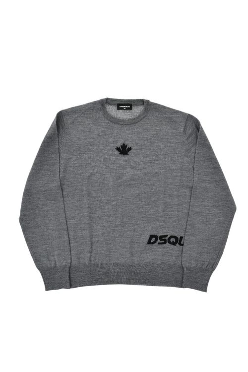 Boys Grey Logo Sweater