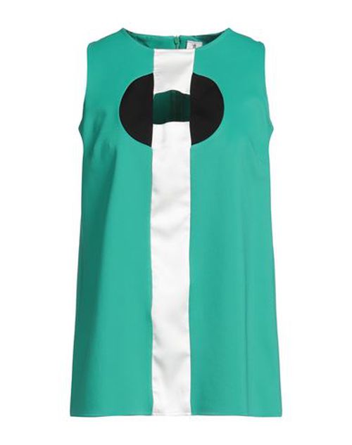 Woman Top Green Size 6 Viscose, Polyamide, Elastane
