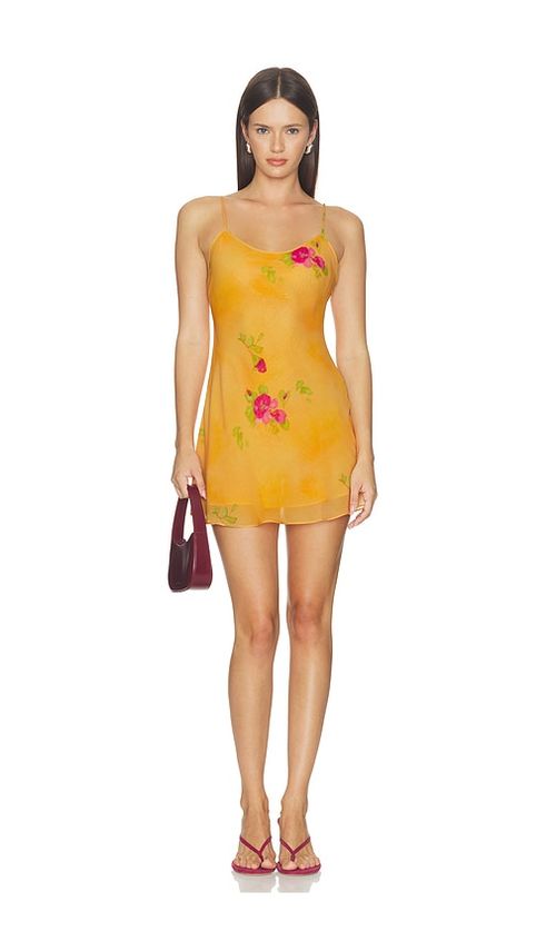GUIZIO Danni Mini Dress in Orange. - XXS also in
