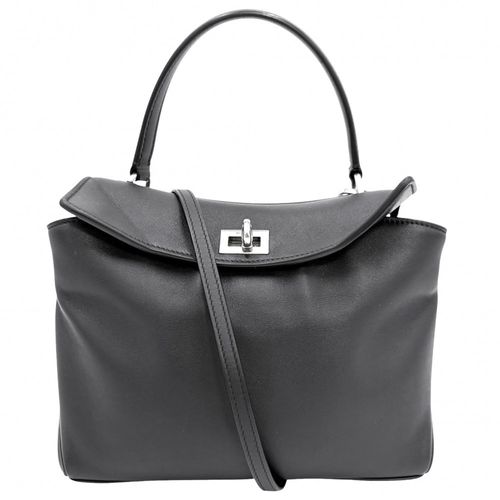 Balenciaga Black Leather Handbag Shoulder Bag Pre-Owned