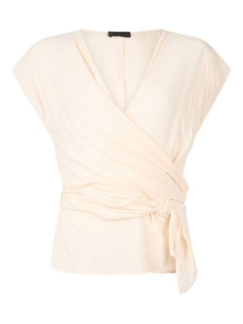 V-neck top - White