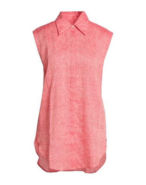 Woman Shirt Coral Size 4 Linen