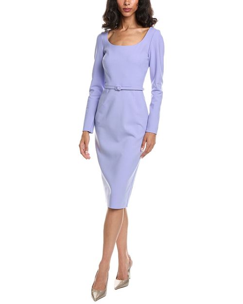Scoop Neck Pencil Dress