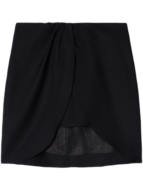 Wo Twist wool miniskirt - Black