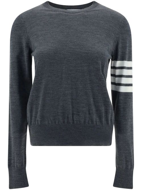 Wool 4-Bar Relaxed Pullover