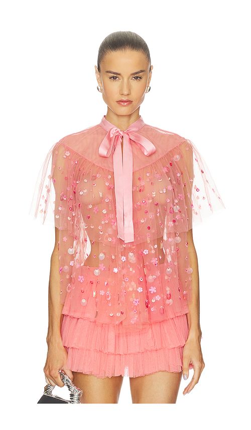 LA FUORI Soft Rose Top in Rose. M also in L, S