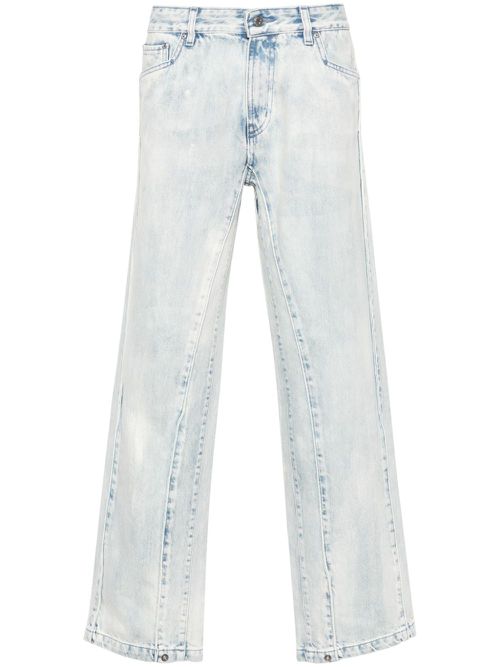 Towers mid-rise straight-leg jeans - Blue