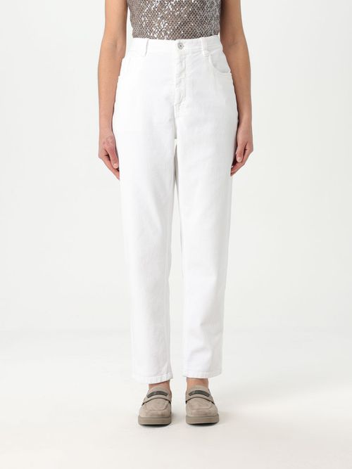 Jeans Woman color White