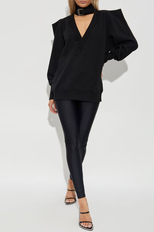 Dress With A Stand-up Collar, Women's, Black