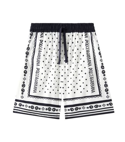 Dolce & Gabbana Kids Bandana cotton poplin shorts