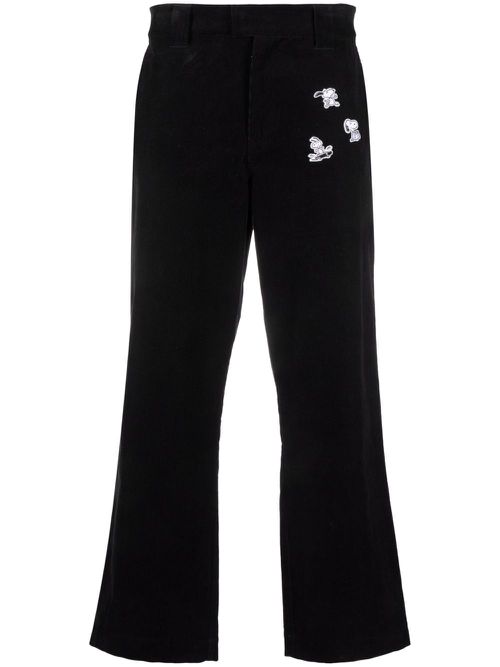 X Peanuts patches trousers - Black