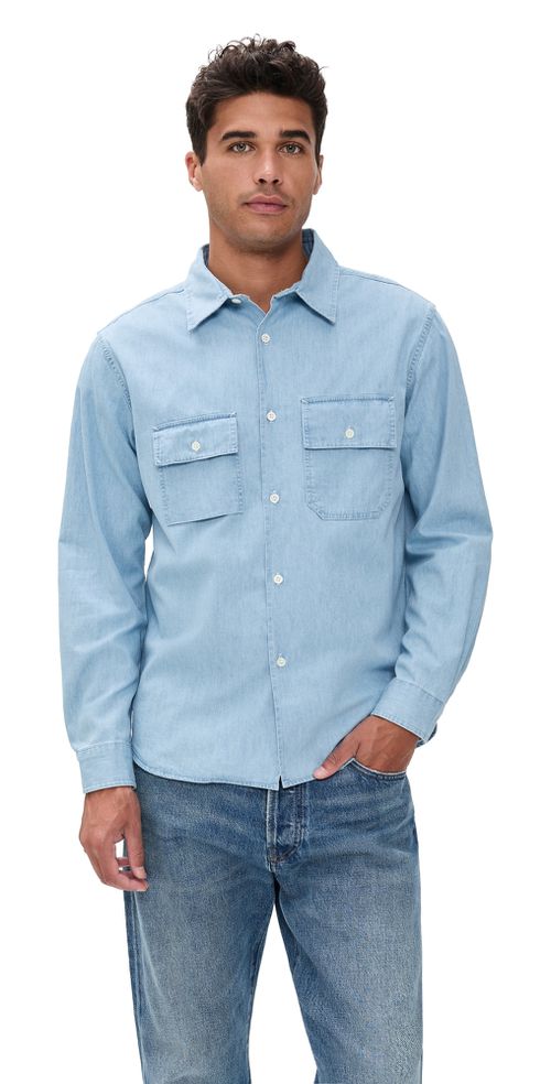 Pacific Denim Shirt Light Wash Indigo