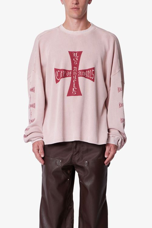 Washed LA Thermal Shirt - Washed White