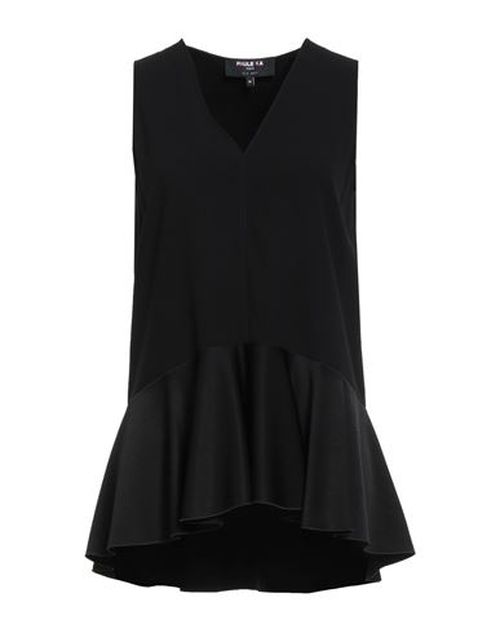 Woman Top Black Size 6 Triacetate, Polyester