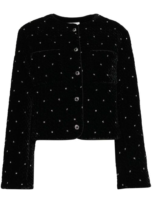 Sequin detail jacket - Black