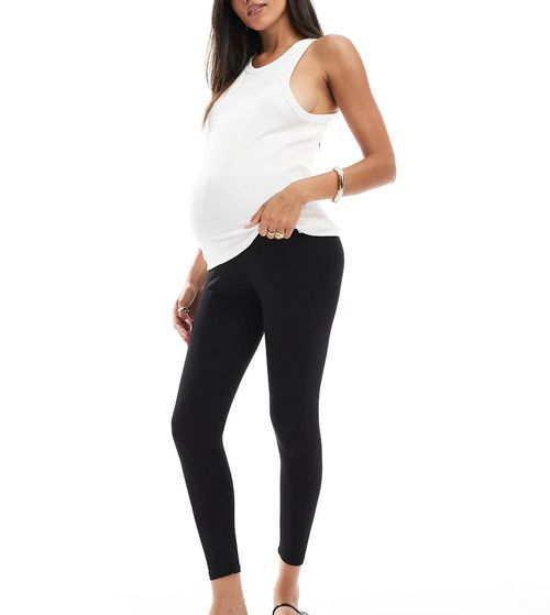 ASOS DESIGN Maternity over the bump leggings in black