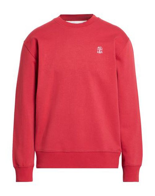 Man Sweatshirt Brick Size M Cotton, Elastane