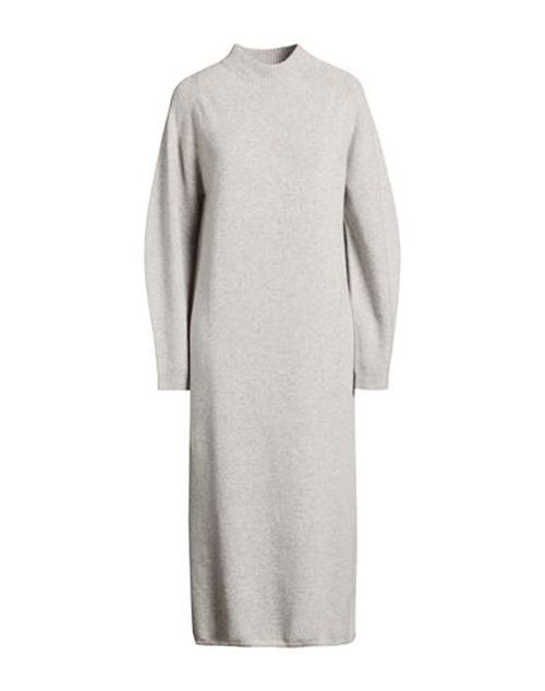 Woman Midi dress Light grey Size S Virgin Wool
