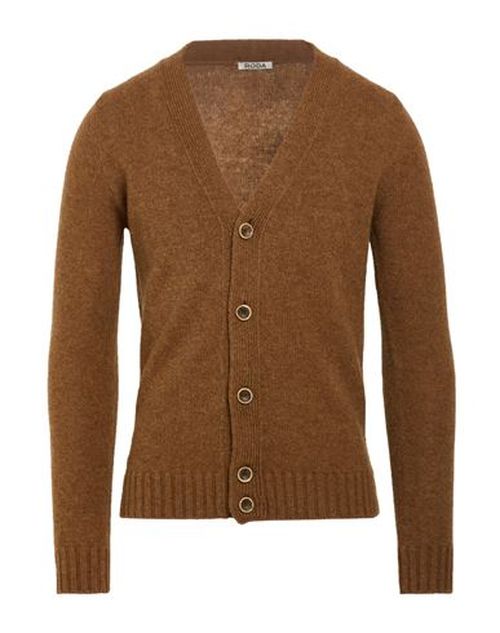Man Cardigan Camel Size 3XL Wool