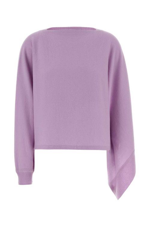 Virgin Wool Sweater — Purple