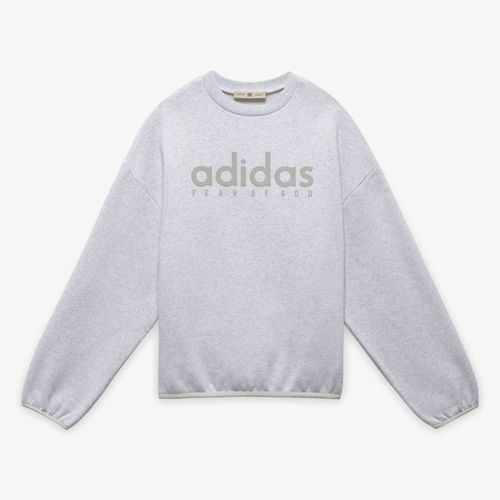 Adidas Fear Of God Athletics Heather Fleece Crewneck - light grey heather - unisex
