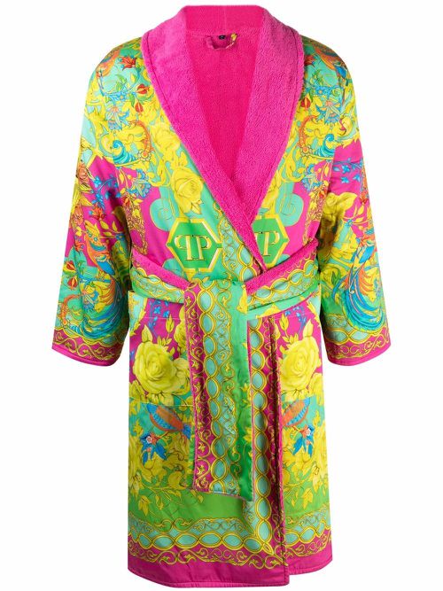 New Baroque bathrobe - Yellow