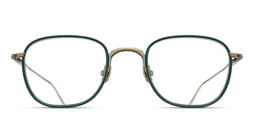 Matsuda M3090-I AG-BGN Men's Eyeglasses Green 50 - Blue Light Block Available