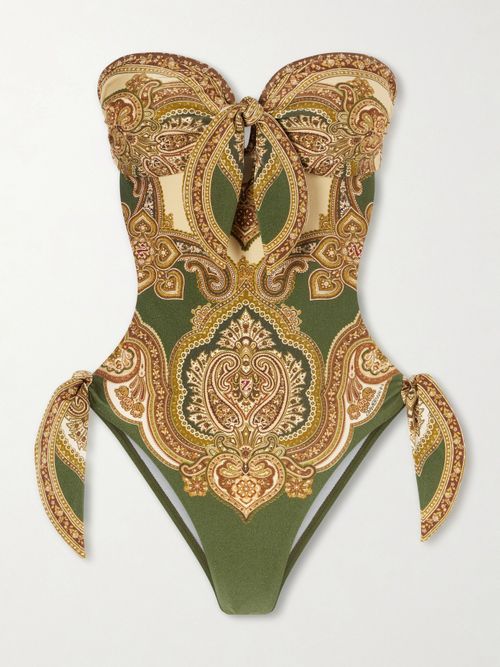 Mahon Printed Swimsuit - Beige