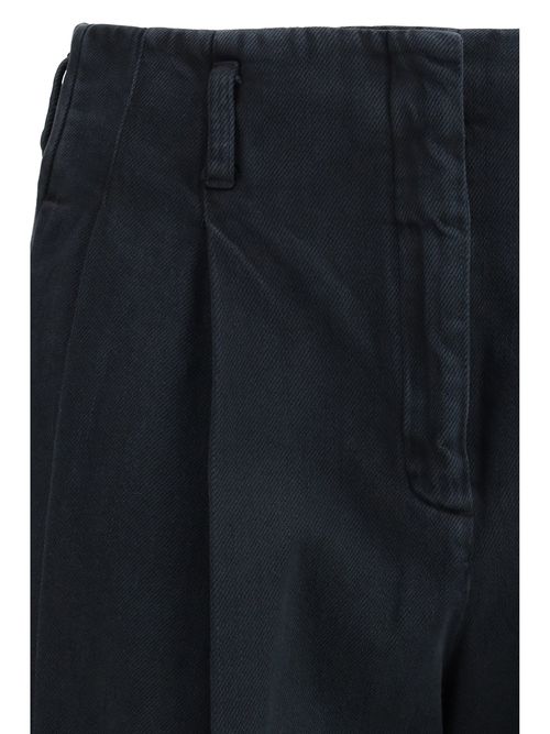 Hand-Crafted Cotton Denim Jeans — Black