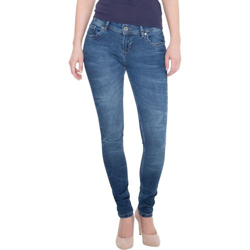 Way of Glory Damen WAY OF GLORY 5-pocket Jeans »Maria« Slim Fit Maria mittelblau