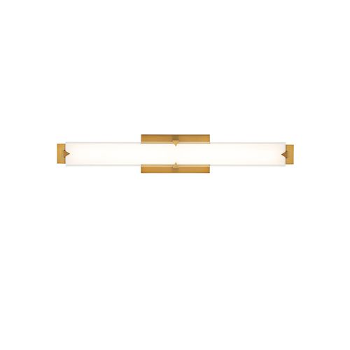 Aged Brass LED Wall Sconce from the Carlisle Collection