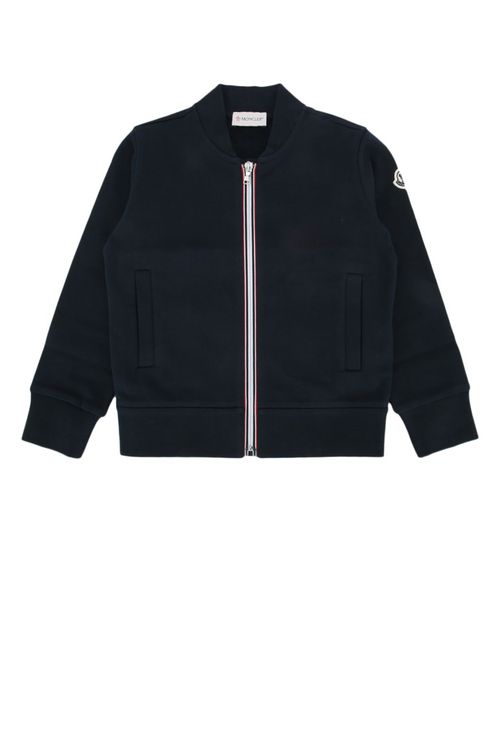 Kids Navy Blue Zip-Up Cardigan