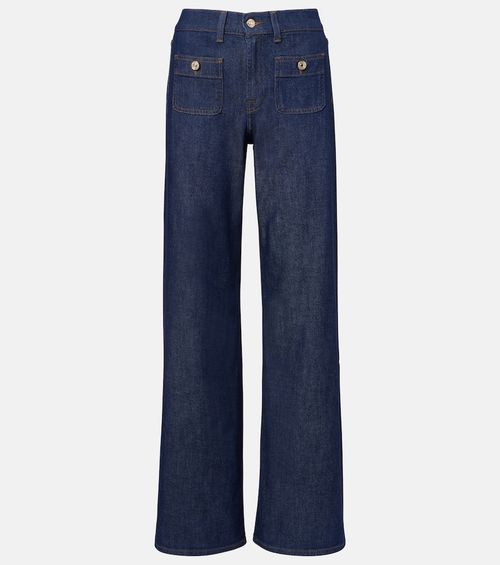Lotta Tailorless mid-rise wide-leg jeans