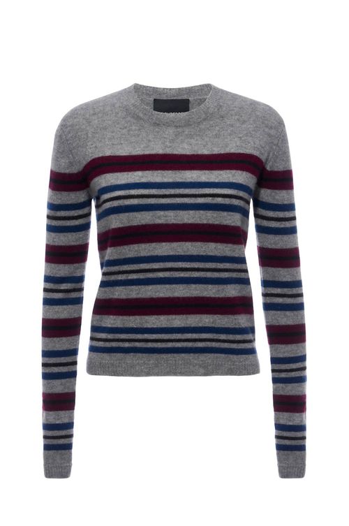 My Crew Sweater In Grey Stripe