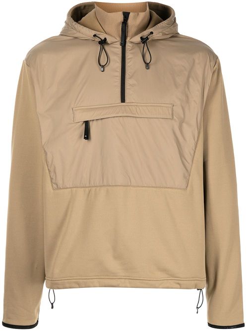 Hut fleece hoodie - Brown