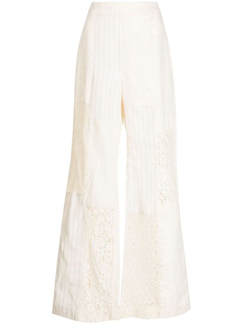 Luminosity wide-leg trousers - Neutrals