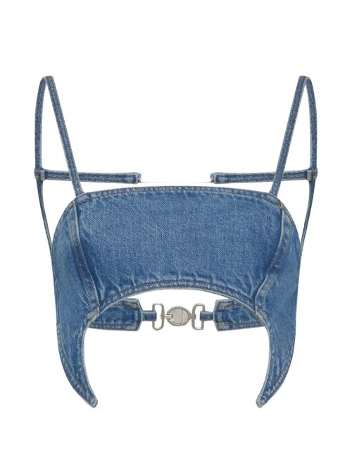 Denim bra top