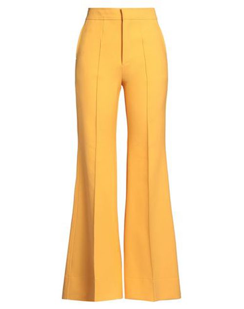 Woman Pants Marigold Size 4 Polyester, Virgin Wool, Elastane, Polyamide