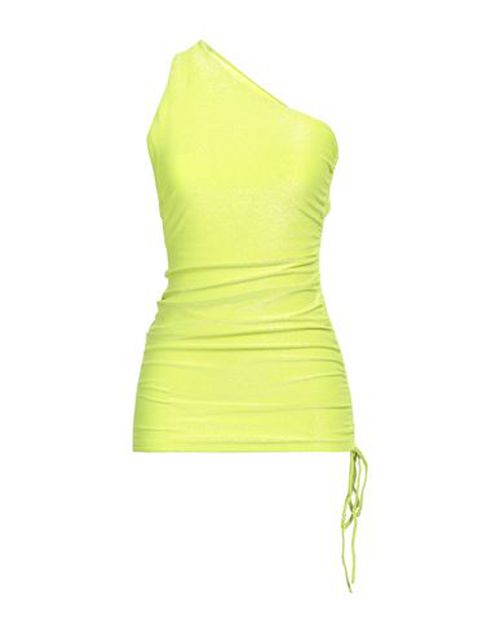 Woman Top Lime green Size M Polyester, Polyamide, Elastane